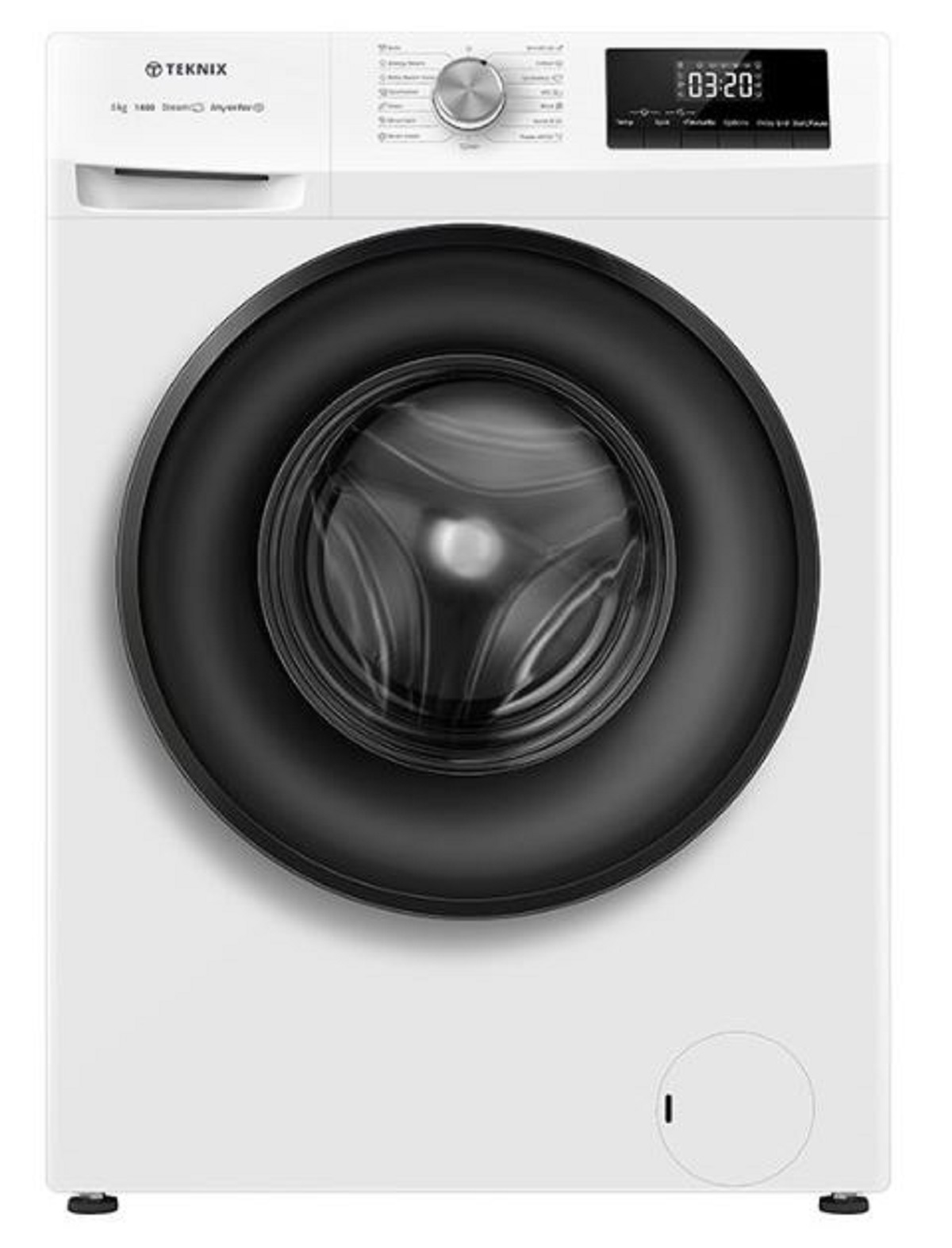 Teknix TK3W814XW Washing Machine 8kg 1400 Spin White thumbnail image