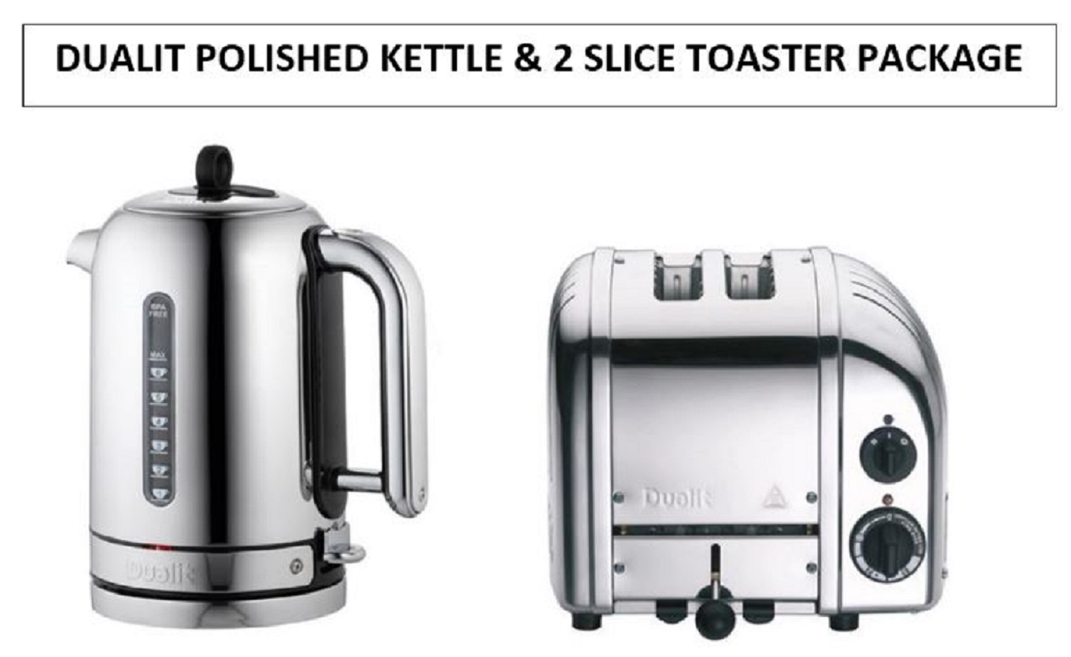 Dualit Classic Polished Kettle & 2 Classic 2 Slice thumbnail image