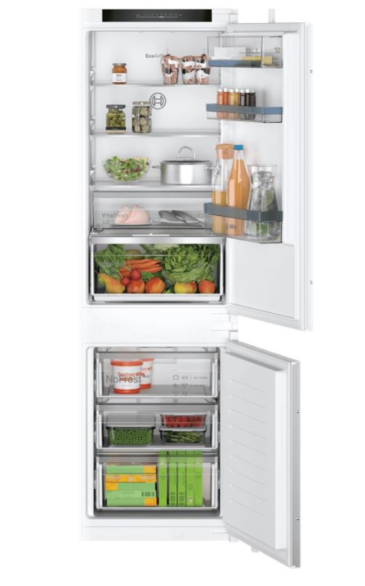 Bosch Serie 4, Built-in fridge-freezer 70/30 split frost free,  flat hinge thumbnail image