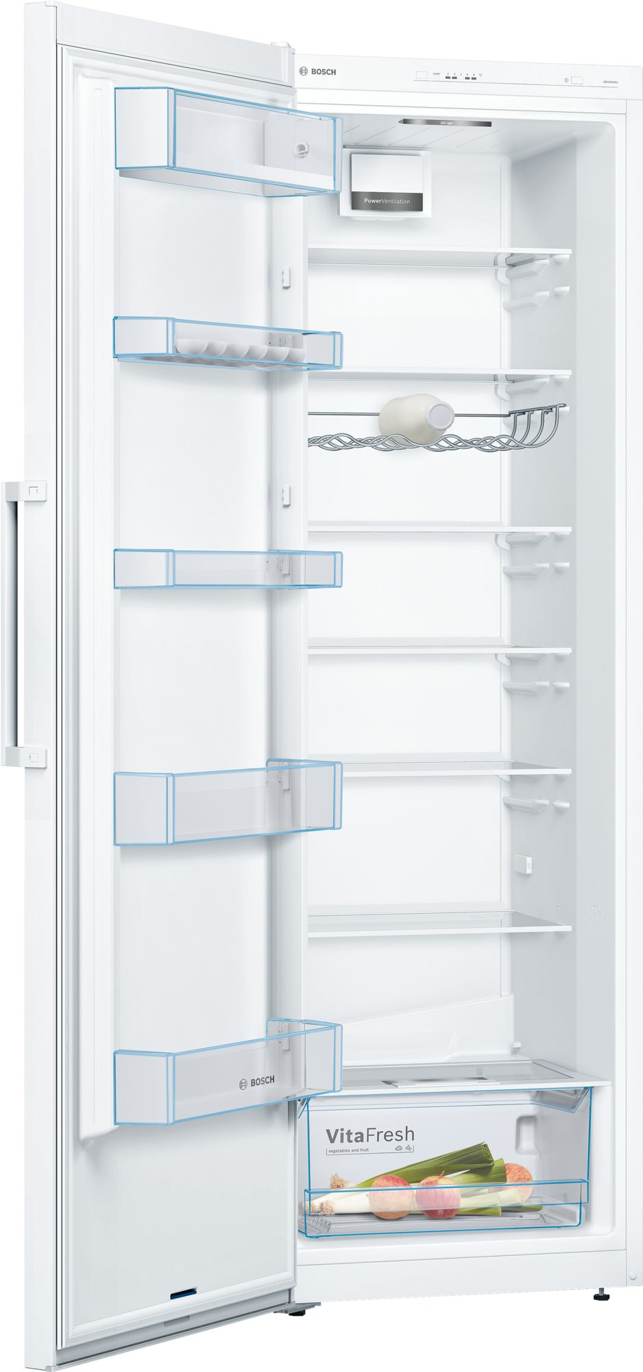 Bosch Serie | 2, Free-standing fridge, 186 x 60 cm, White thumbnail image