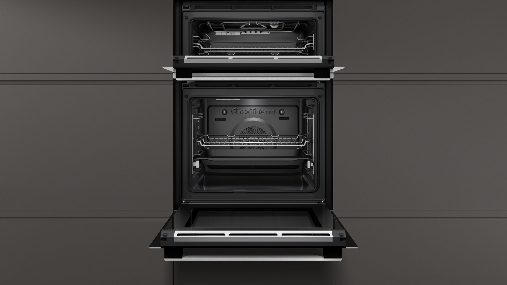 Neff N50 U2ACH7AN7B Built-In Smart Double Oven - Stainless Steel - Pyro Clean thumbnail image