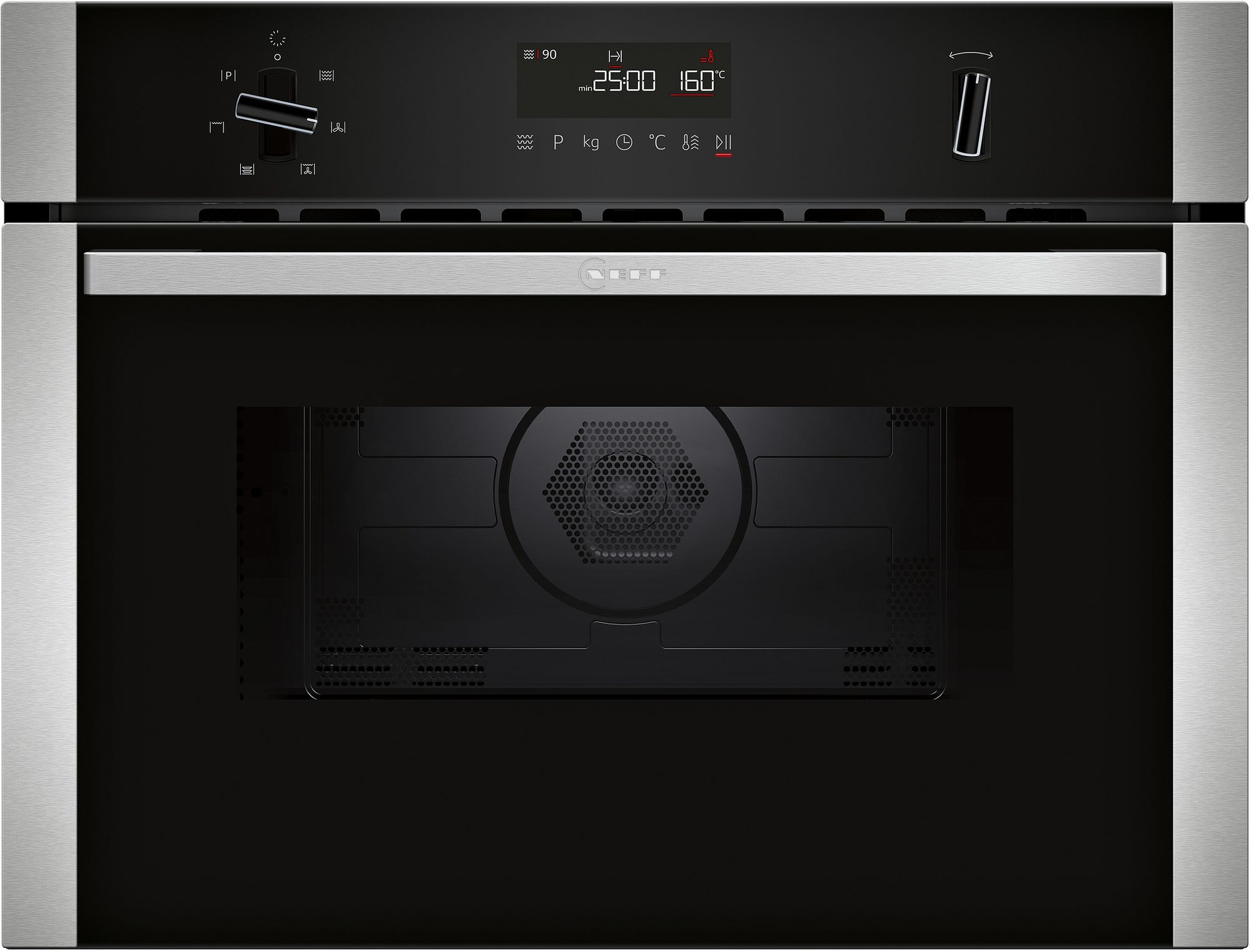 Neff C1AMG84N1B N50 900W Built-In Combi Microwave Oven - Stainless Steel thumbnail image