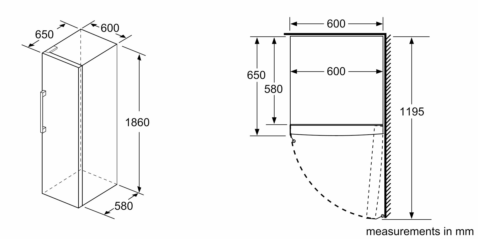 Bosch Serie | 4, Free-standing freezer, 186 x 60 cm,  thumbnail image
