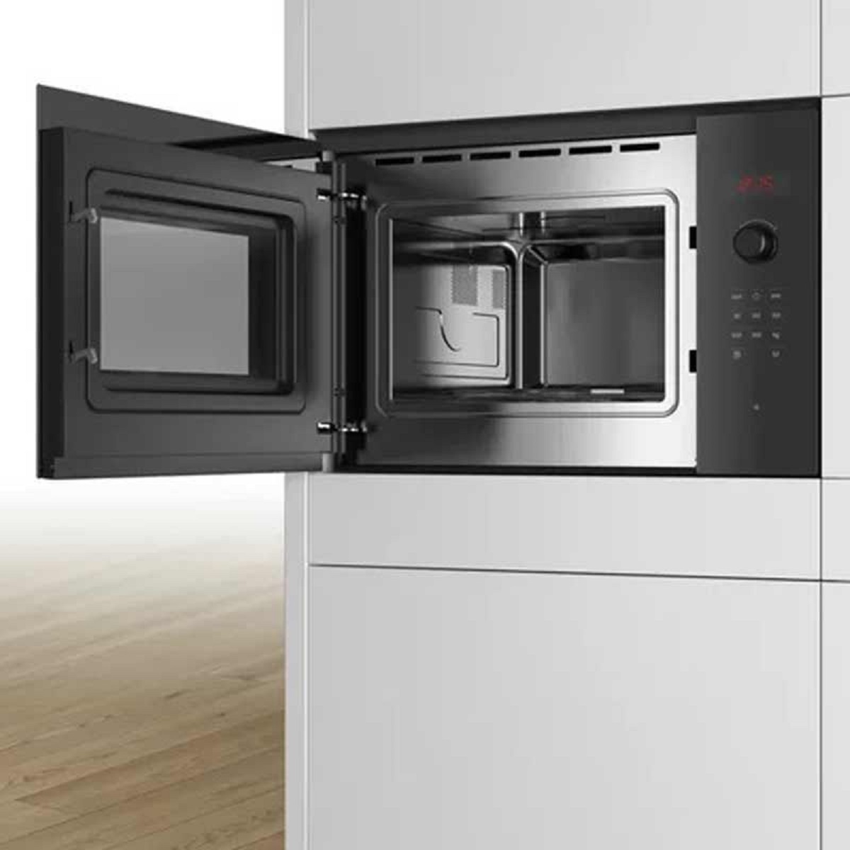 Bosch Series 4, Built-in microwave oven, 59 x 38 cm, Black, Fits in Oven Tower Unit thumbnail image