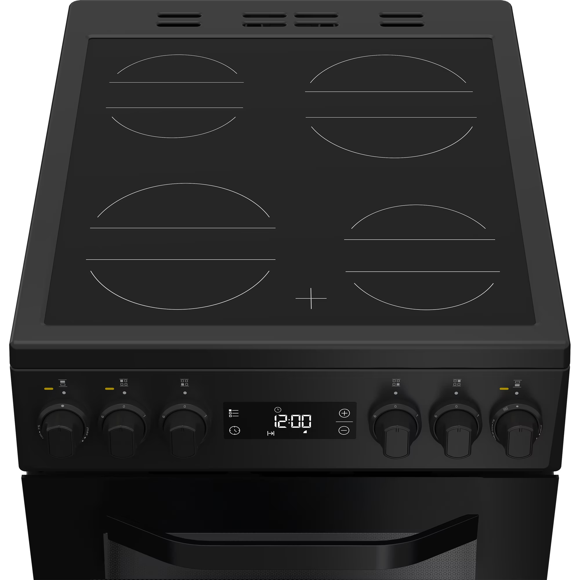 Hotpoint Double Oven Electric Cooker 50cm - Black thumbnail image