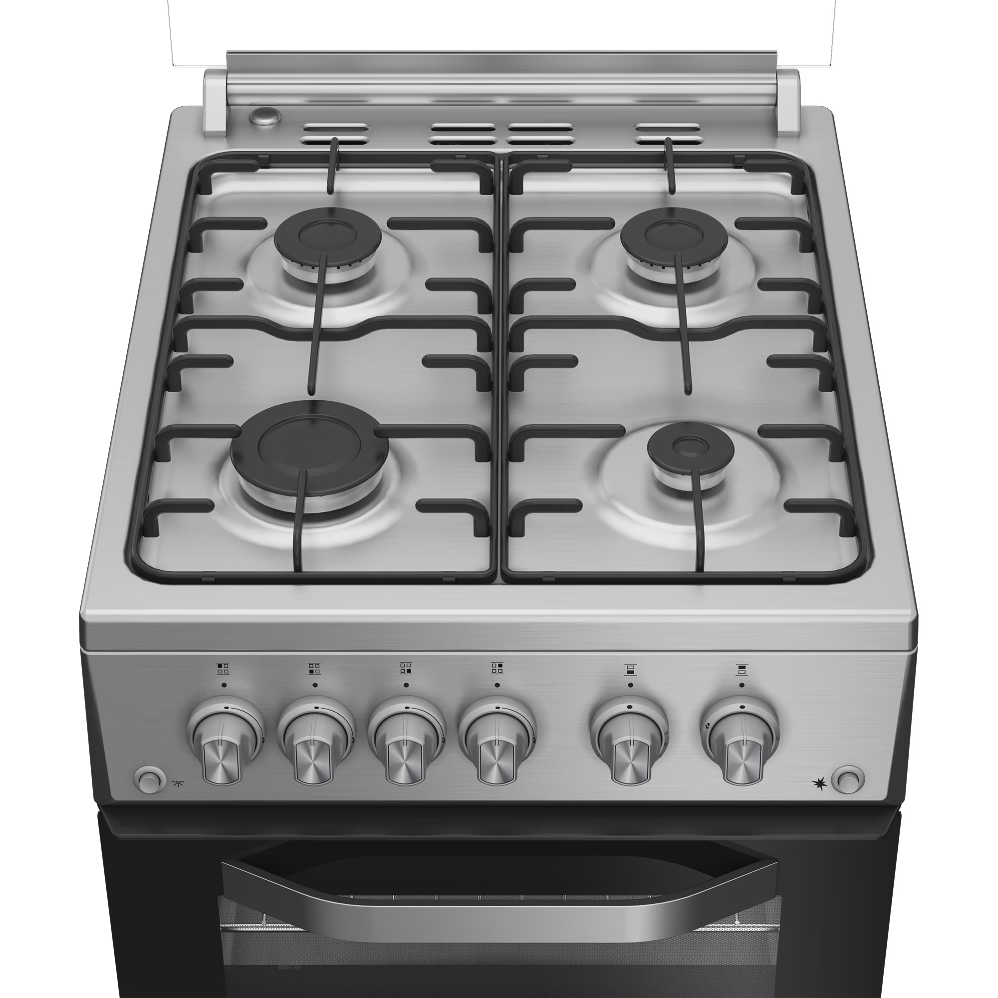 Hotpoint Double Oven Gas Cooker 50cm - Stainless Steel Inox thumbnail image
