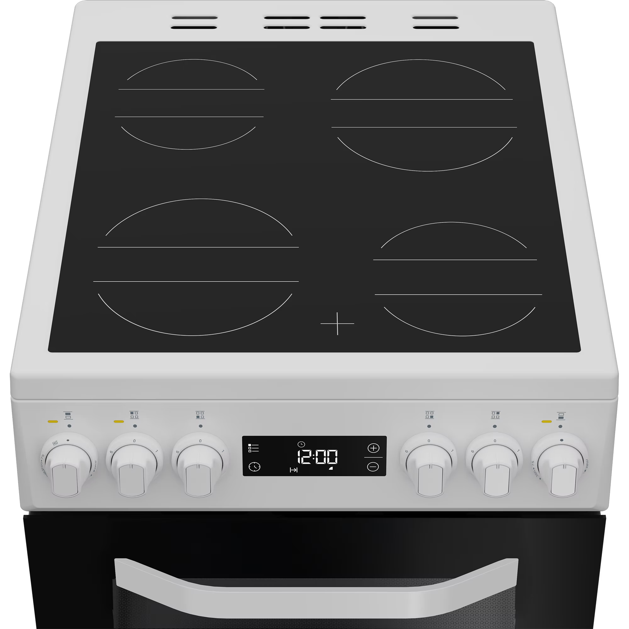Hotpoint Double Oven Electric Cooker 50cm - White thumbnail image