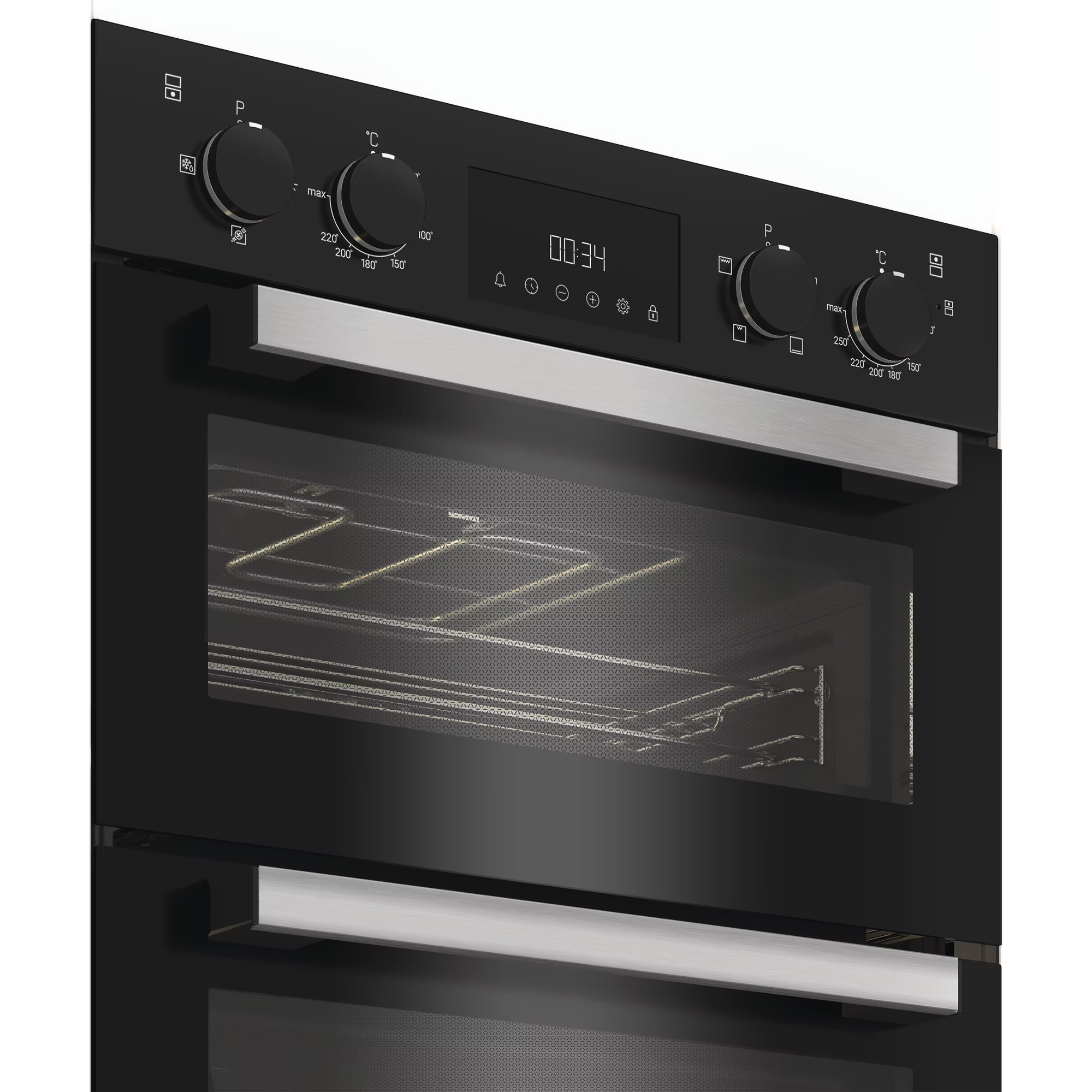 Hotpoint DIH10DB Built In Electric Fan Double Oven - Black thumbnail image