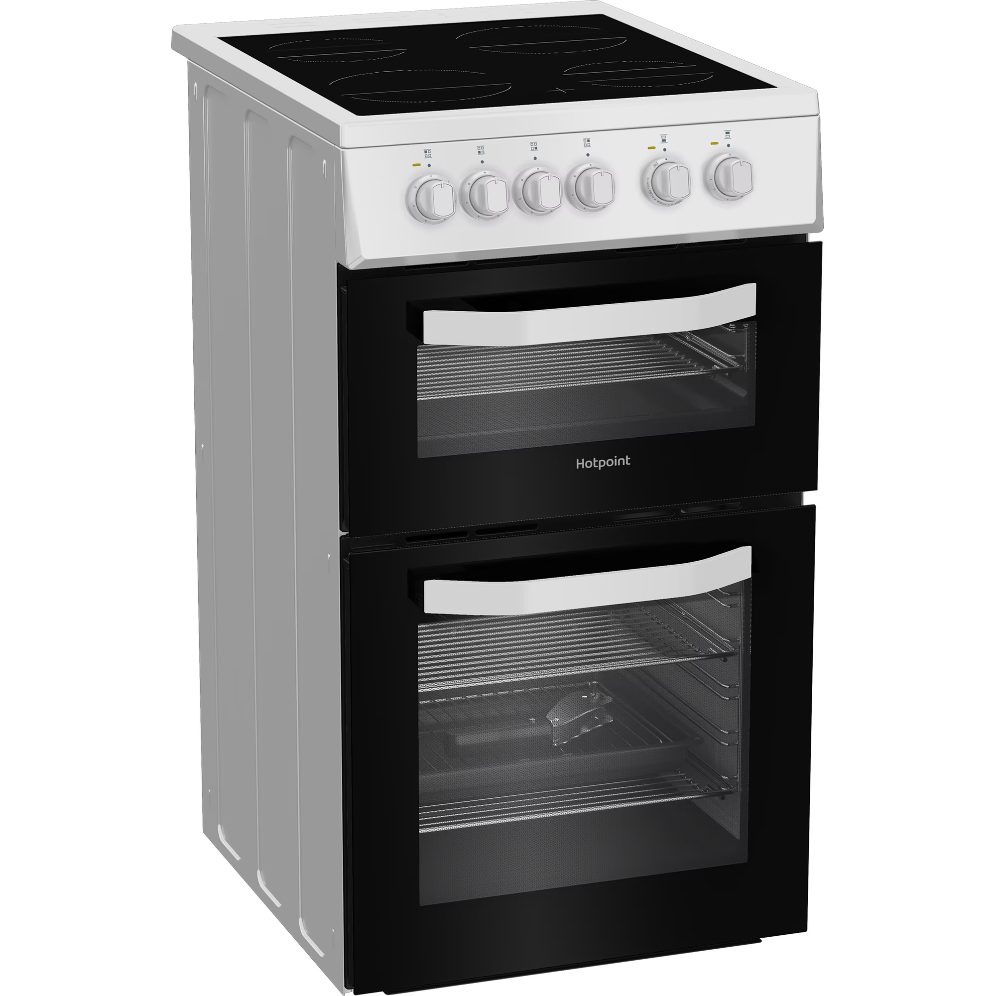 Hotpoint Electric Freestanding Cooker - Twin Cavity White 50cm thumbnail image