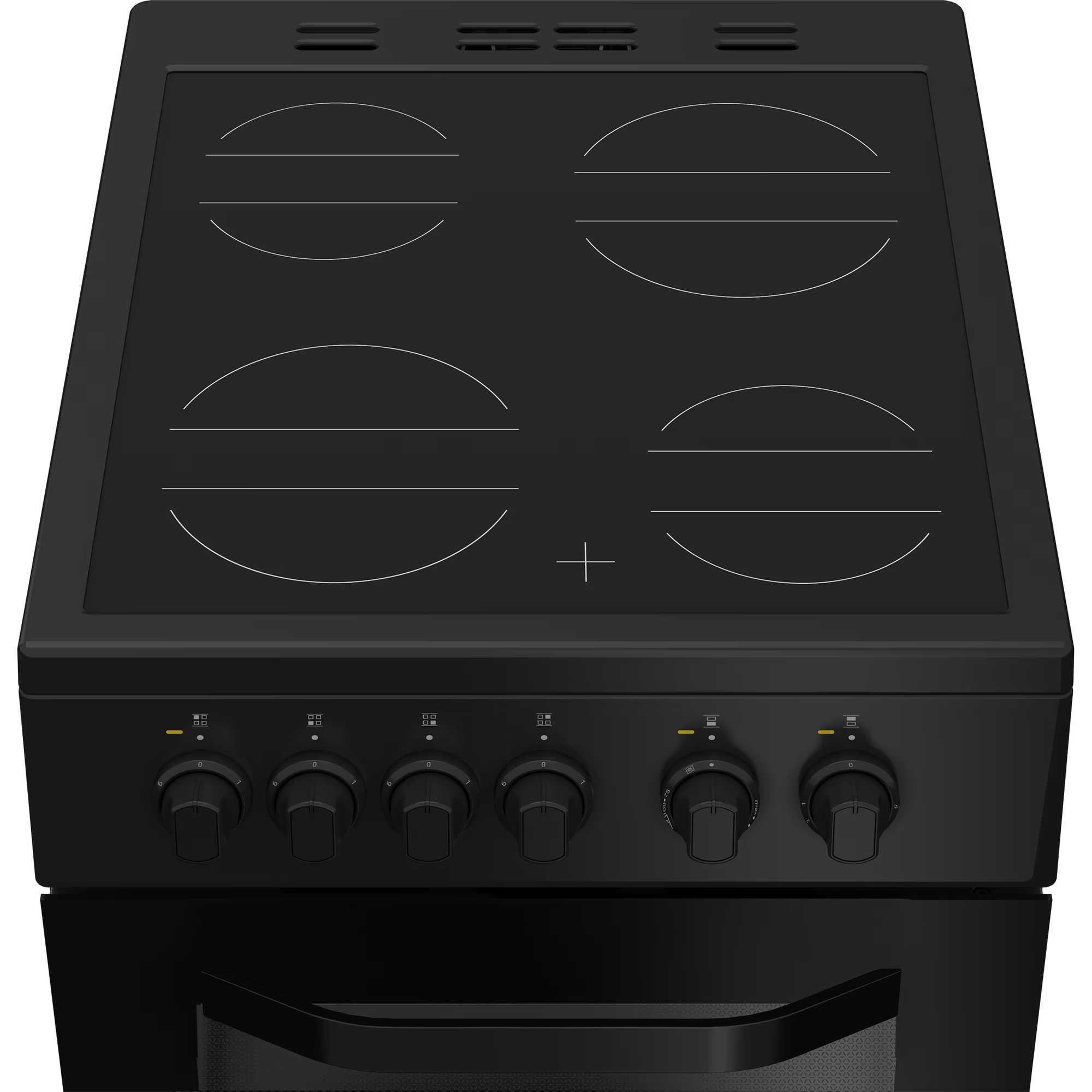 Hotpoint Electric Freestanding Cooker - Twin Cavity Black 50cm thumbnail image