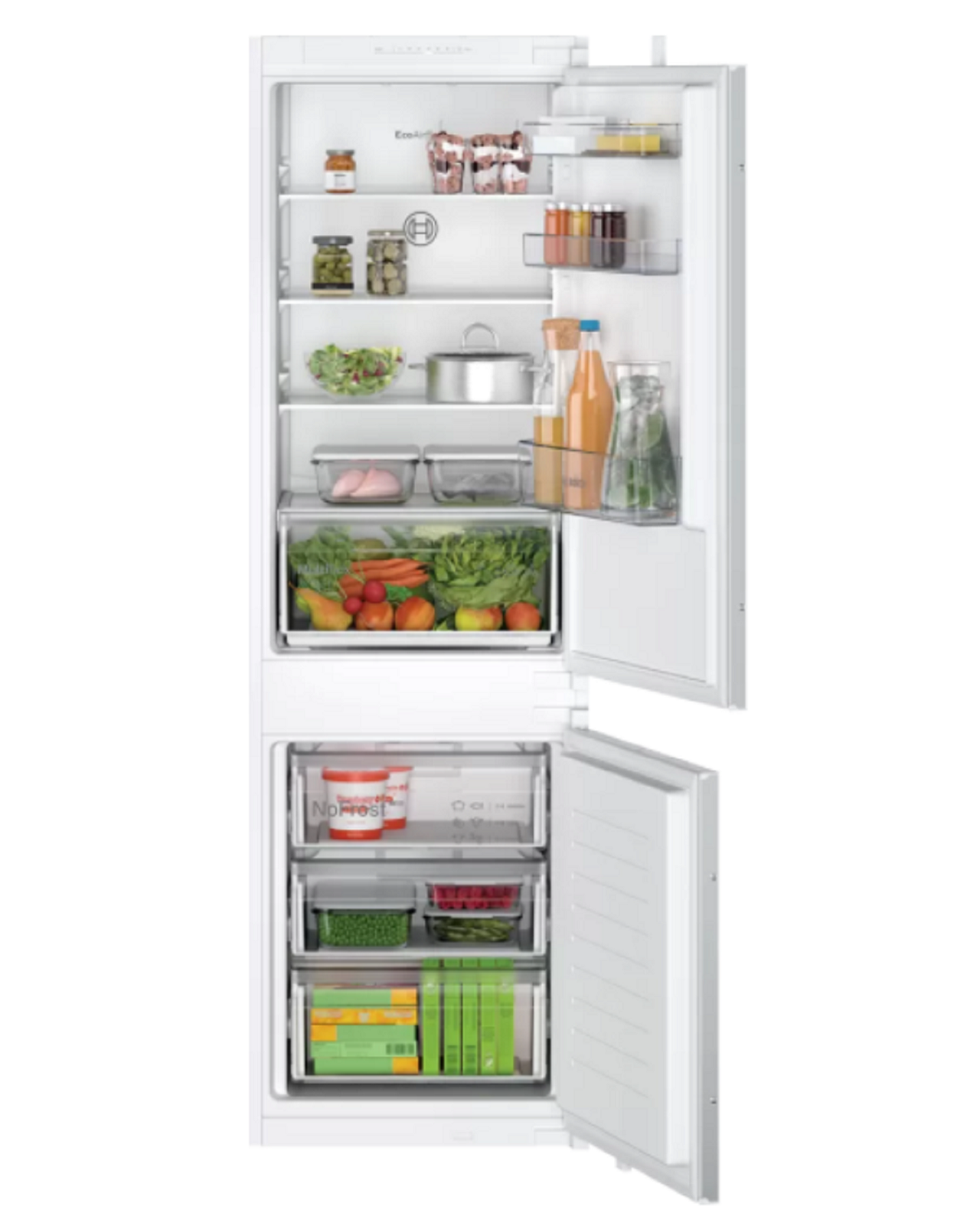 Bosch Serie 2 Frost Free Integrated Fridge Freezer 60/40 Split, Sliding Hinge thumbnail image