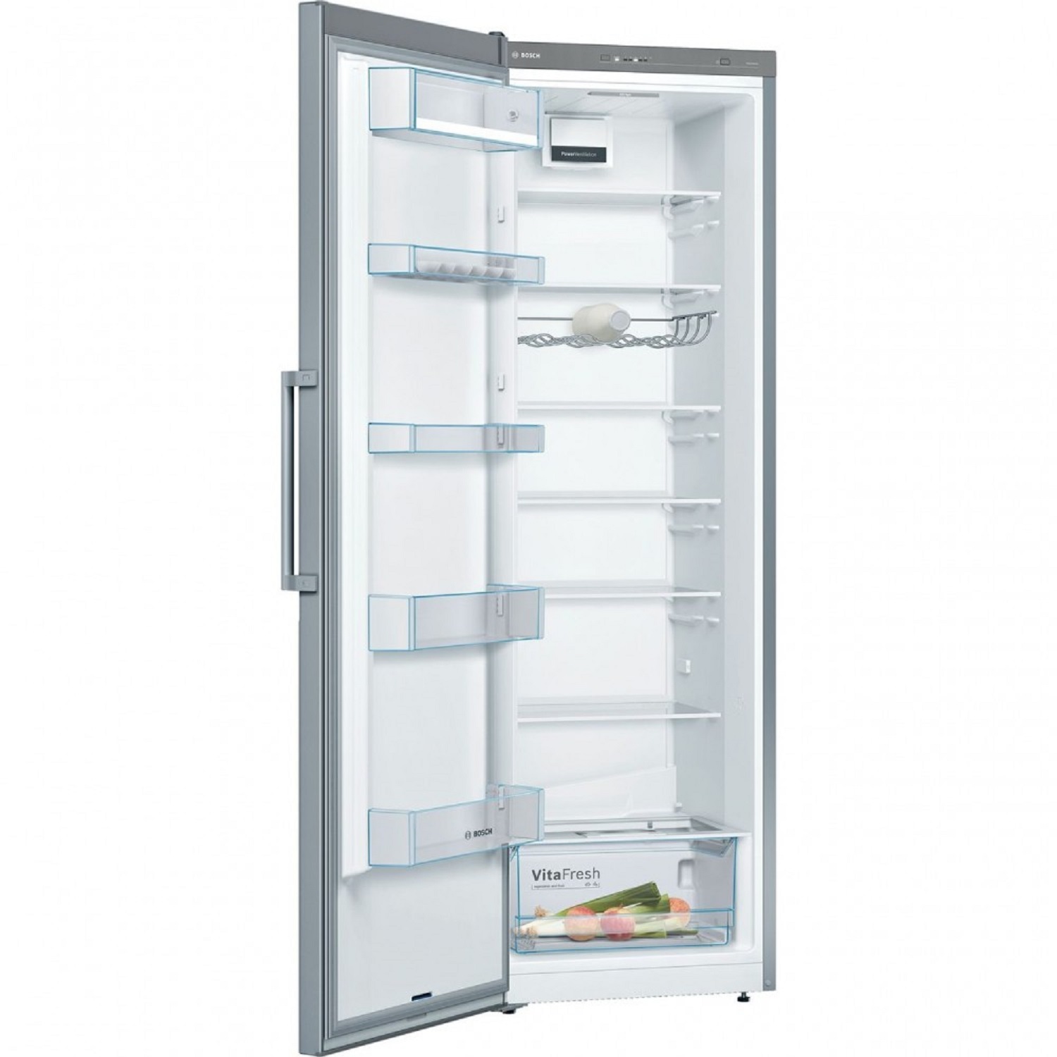 Bosch Serie | 4, Free-standing fridge, 186 x 60 cm, Stainless Steel Inox Look thumbnail image