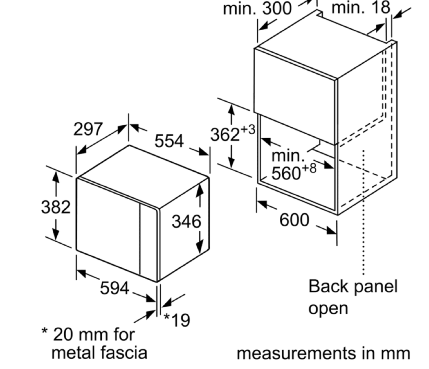 Neff N50, Built-in Microwave 60 X 38cm, Fits Wall Unit thumbnail image