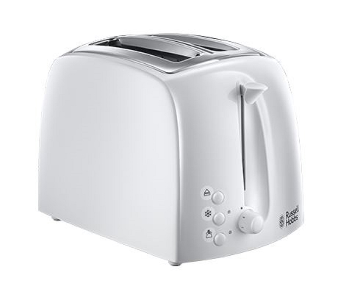 Russell Hobbs Textures 2 slice Toaster - White thumbnail image
