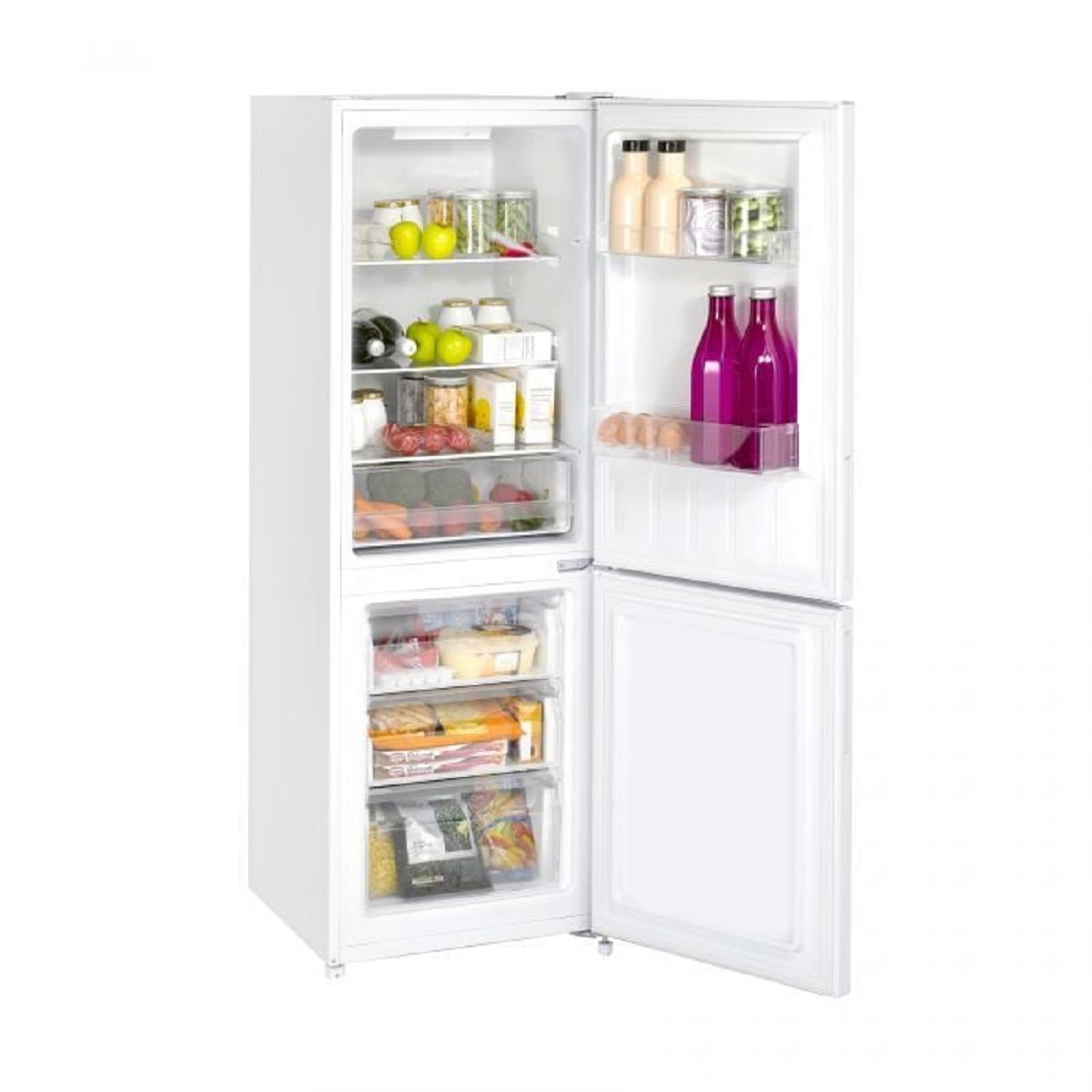 Teknix SMF165W/E - White Freestanding Fridge Freezer 160cm thumbnail image