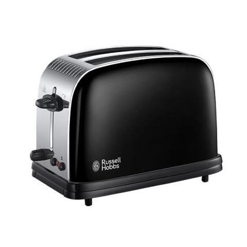 Russell Hobbs Stainless Steel Black 2 Slice Toaster