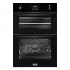 Stoves Integrated Built In Gas Double Oven Black