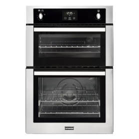 Stoves Integrated Built In Gas Double Oven Stainless Steel