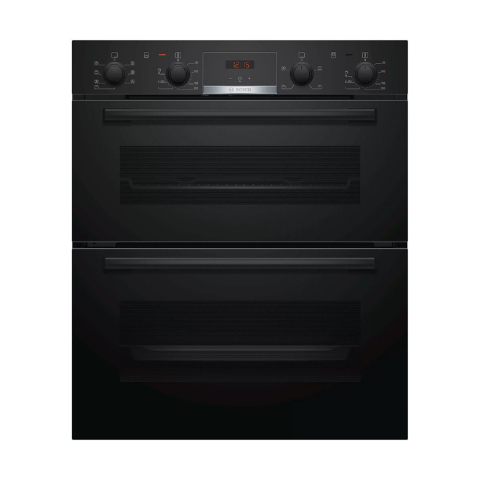 Bosch Serie 4 NBS533BB0B Black Built Under Double Electric Oven