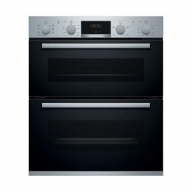 Bosch Serie 4 NBS533BS0B Stainless Steel Built Under Double Electric Oven - 0