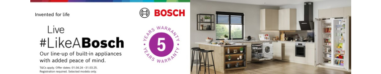 Bosch Built In 5 Year warranty